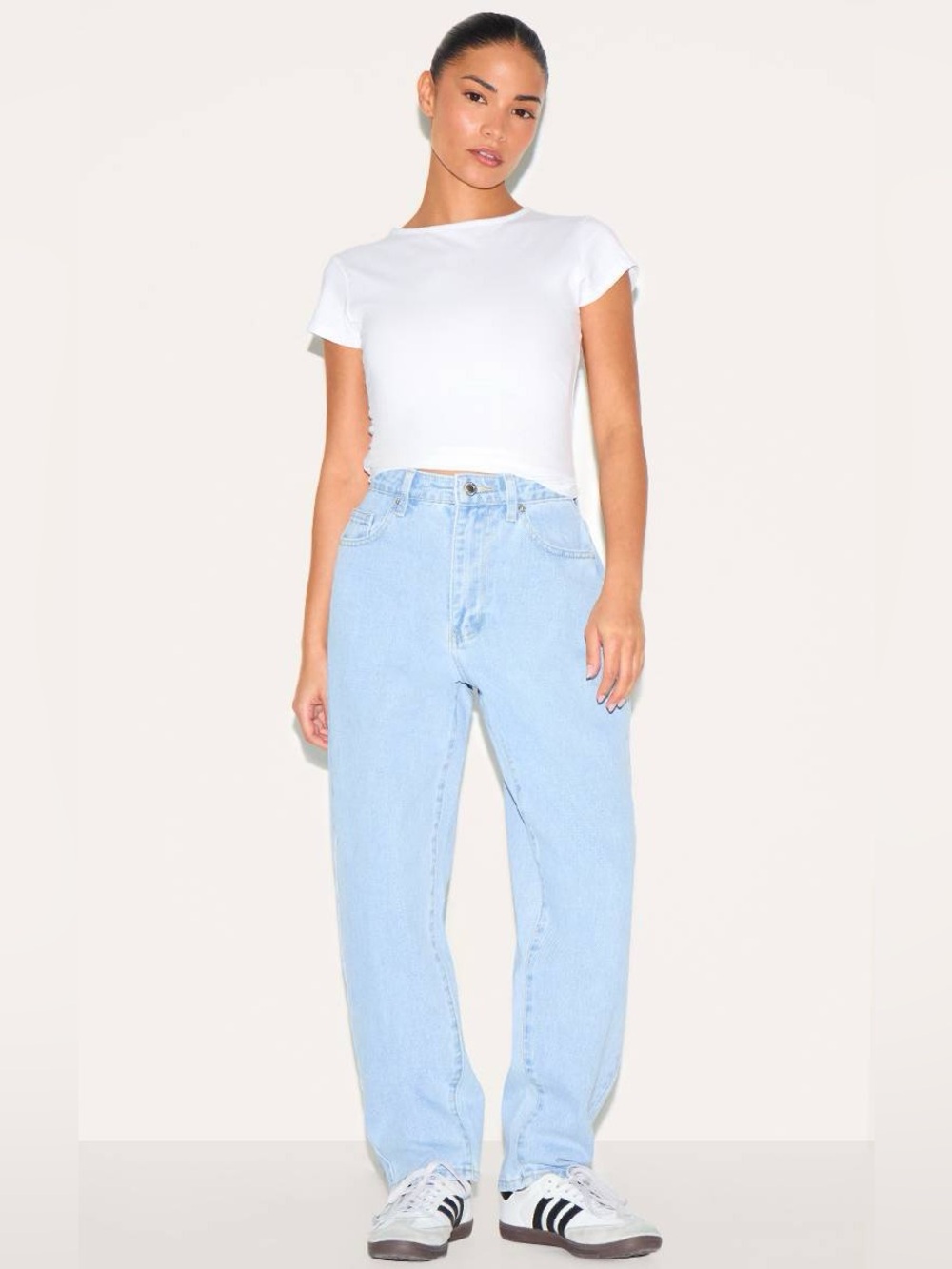Pretty Little Things Mom Jean High Waist Blue Size 4